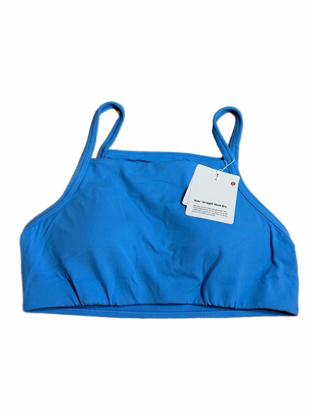 NWT Lululemon Nulu Straight-Neck Bra *Light Support (Ocean Wave) Size S